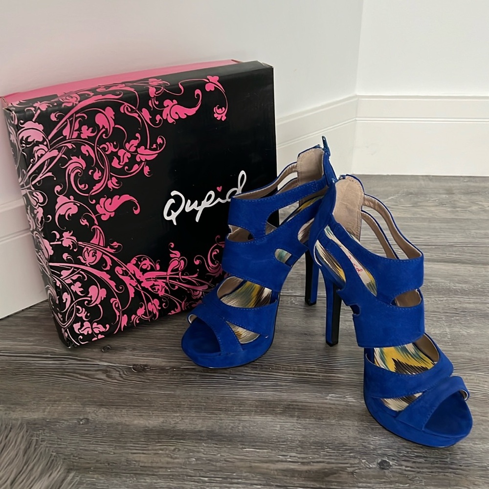 Qupid blue heels